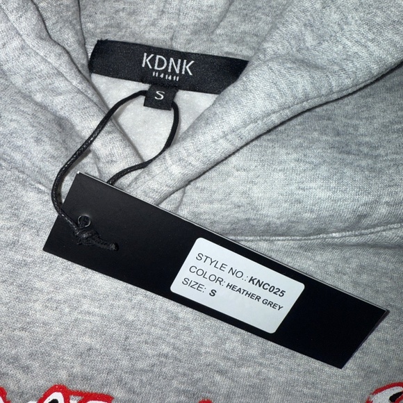 KDNK TRANSLUCENT SWEATSUIT Heather Grey/Black/Red Small, Medium and Large - Picture 4 of 9